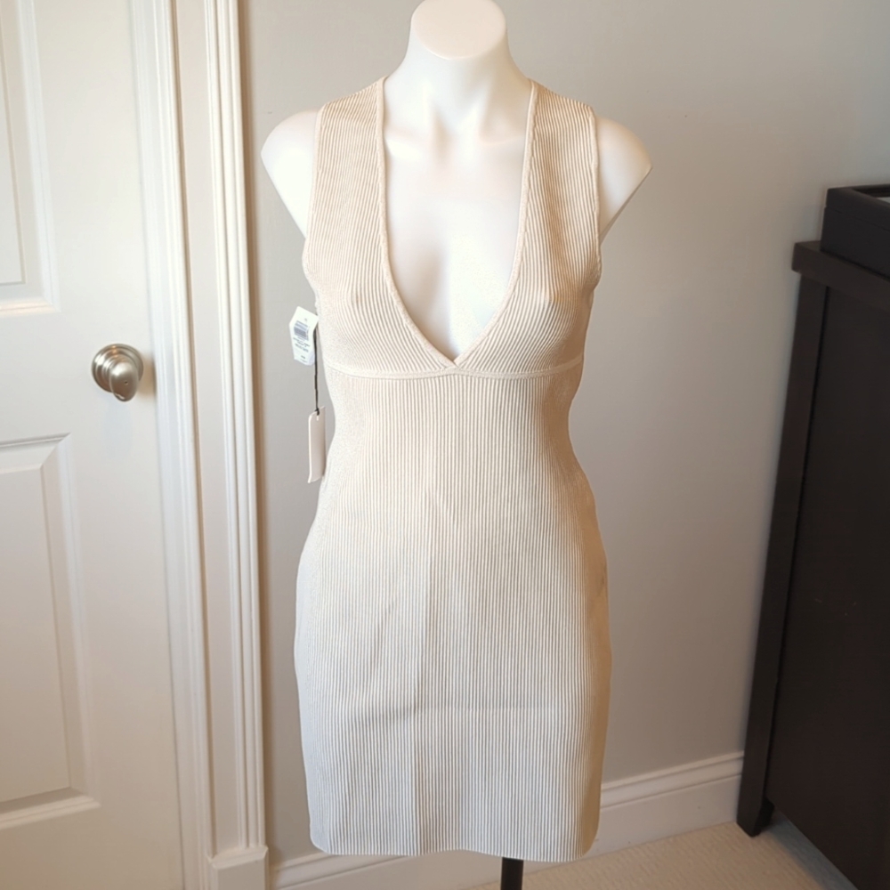 NWT Baton Deep V Dress-sz M